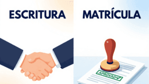 Matrícula vs. Escritura | A diferença crucial e a regra de ouro: quem não registra, não é dono.