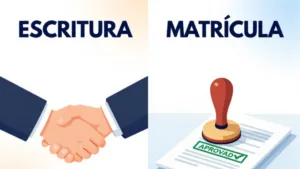Matrícula vs. Escritura | A diferença crucial e a regra de ouro: quem não registra, não é dono.
